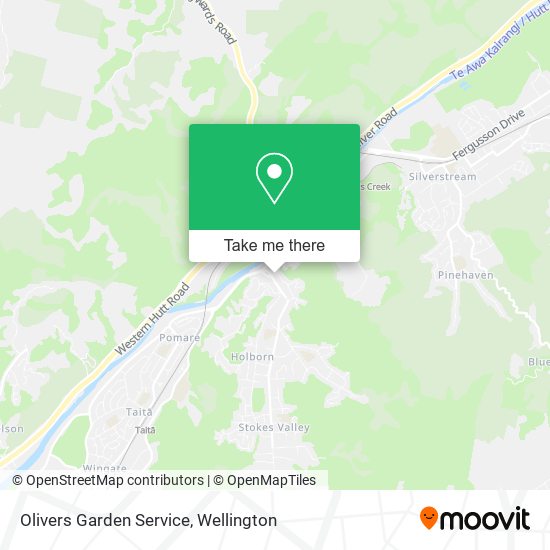 Olivers Garden Service map