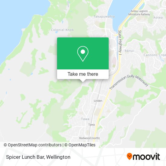 Spicer Lunch Bar map