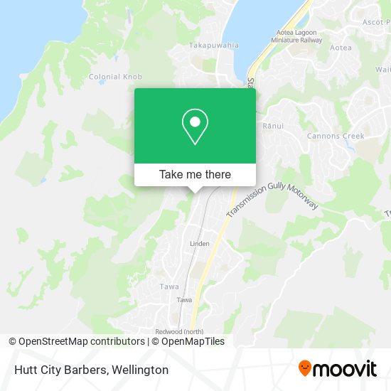 Hutt City Barbers map