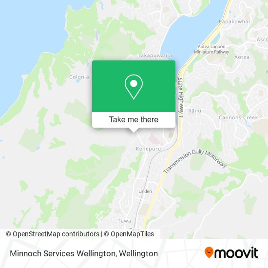 Minnoch Services Wellington map