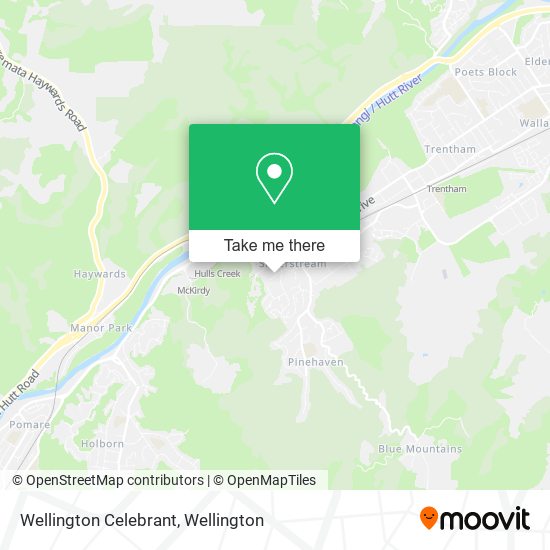 Wellington Celebrant map