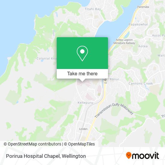 Porirua Hospital Chapel map