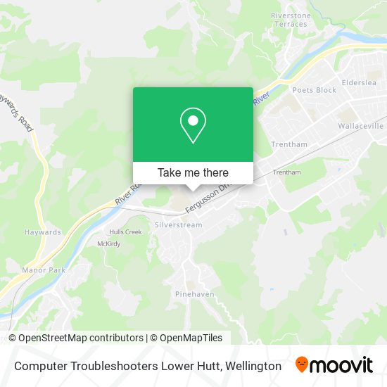 Computer Troubleshooters Lower Hutt map