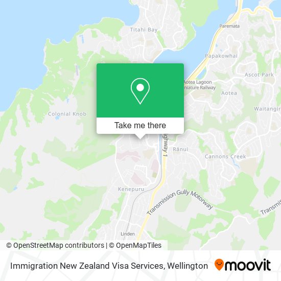 Immigration New Zealand Visa Services map