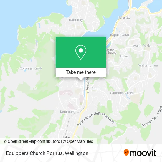 Equippers Church Porirua map