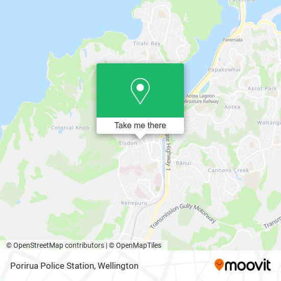 Porirua Police Station map