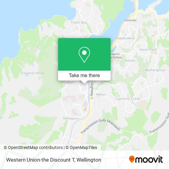 Western Union-the Discount T map