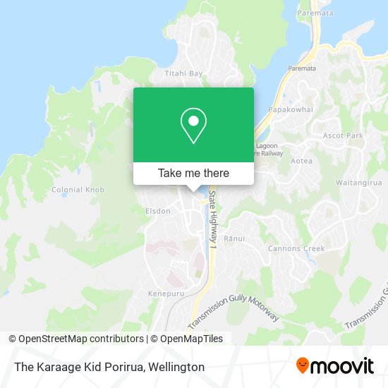 The Karaage Kid Porirua map