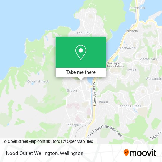 Nood Outlet Wellington map