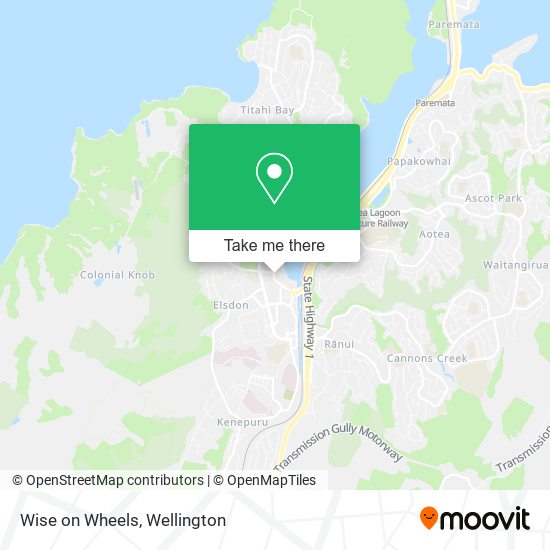 Wise on Wheels map
