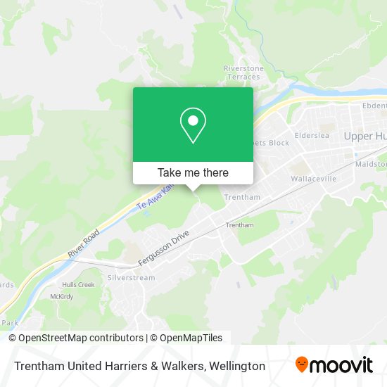 Trentham United Harriers & Walkers map
