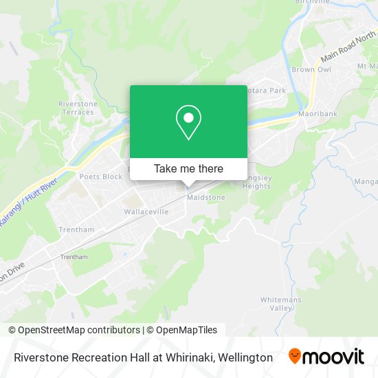 Riverstone Recreation Hall at Whirinaki map