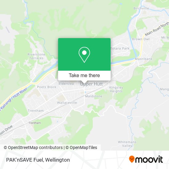 PAK'nSAVE Fuel map