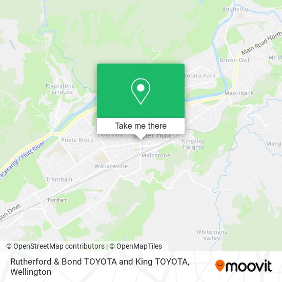 Rutherford & Bond TOYOTA and King TOYOTA map