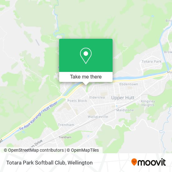 Totara Park Softball Club map