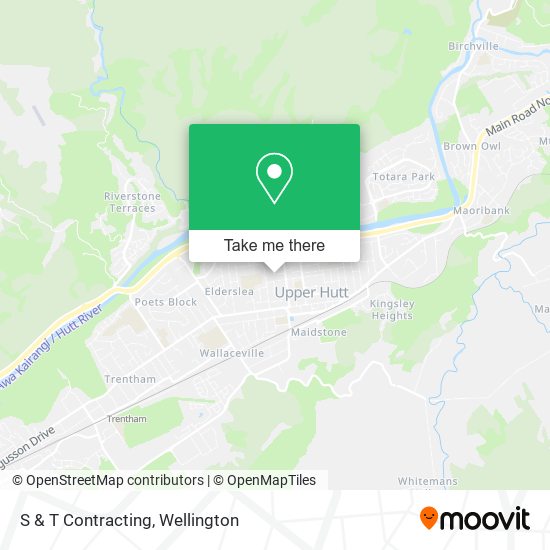S & T Contracting map