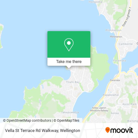 Vella St Terrace Rd Walkway map