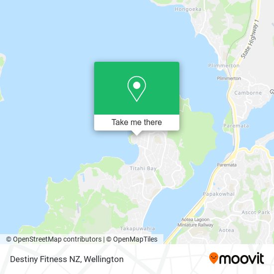 Destiny Fitness NZ map