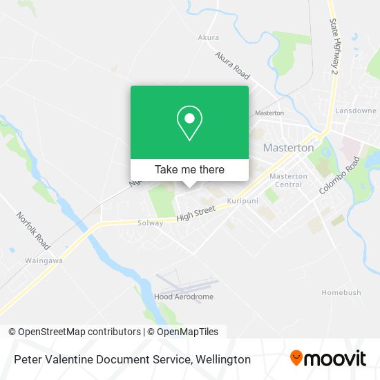 Peter Valentine Document Service map