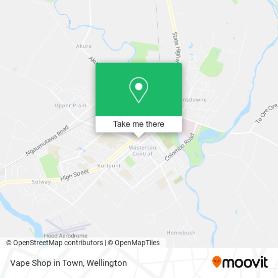 Vape Shop in Town map