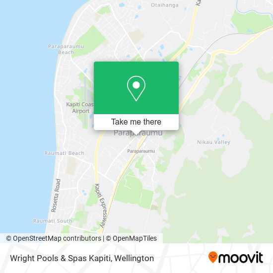 Wright Pools & Spas Kapiti map
