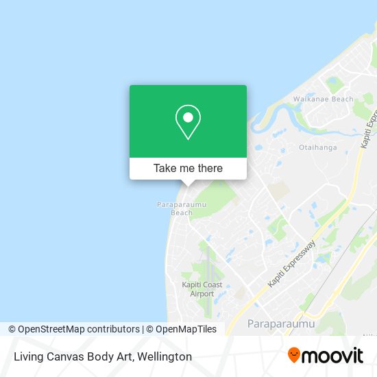 Living Canvas Body Art map