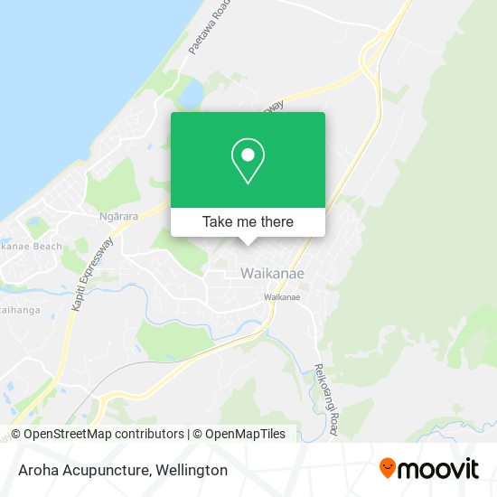 Aroha Acupuncture map