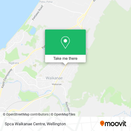 Spca Waikanae Centre map