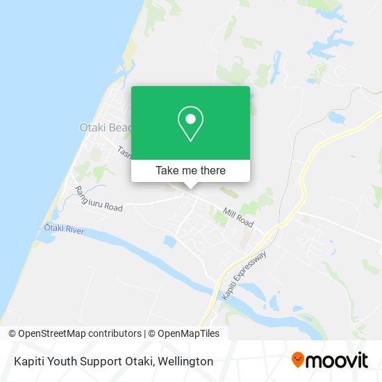 Kapiti Youth Support Otaki map