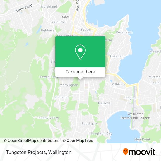 Tungsten Projects map