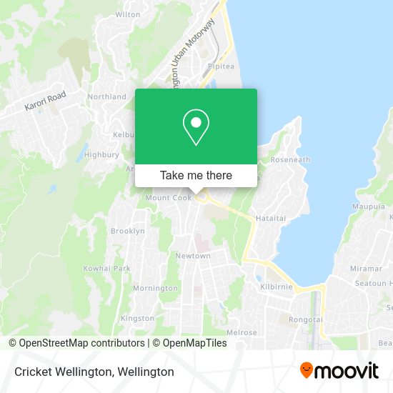 Cricket Wellington map