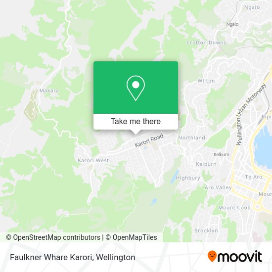 Faulkner Whare Karori map