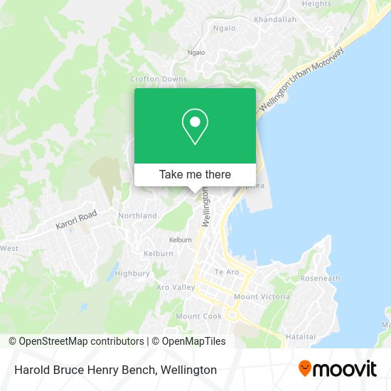 Harold Bruce Henry Bench map