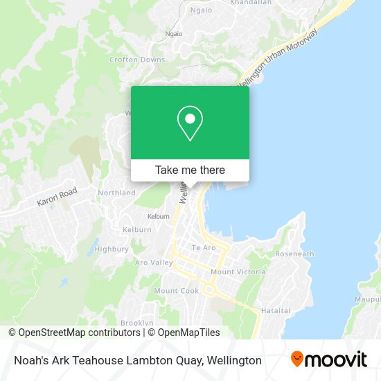 Noah's Ark Teahouse Lambton Quay map