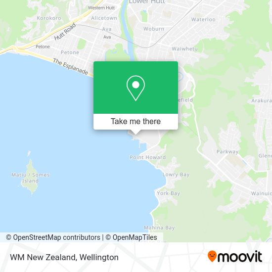 WM New Zealand map