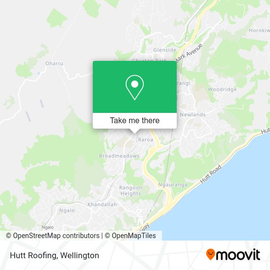 Hutt Roofing map