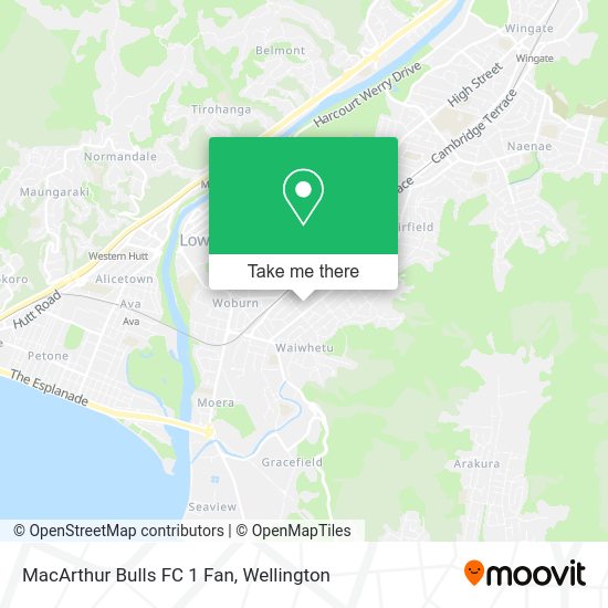 MacArthur Bulls FC 1 Fan map