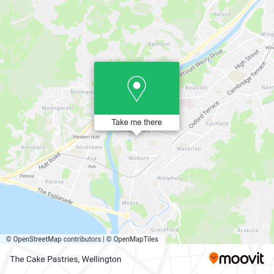 The Cake Pastries map