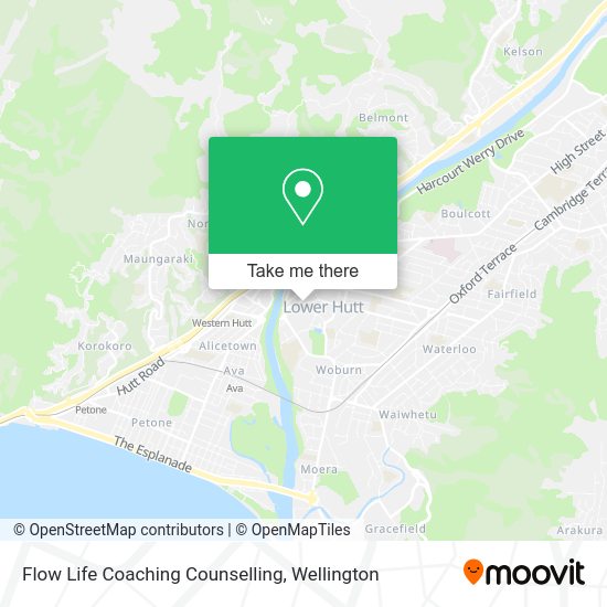 Flow Life Coaching Counselling map