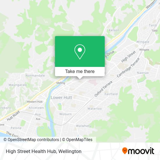 High Street Health Hub map