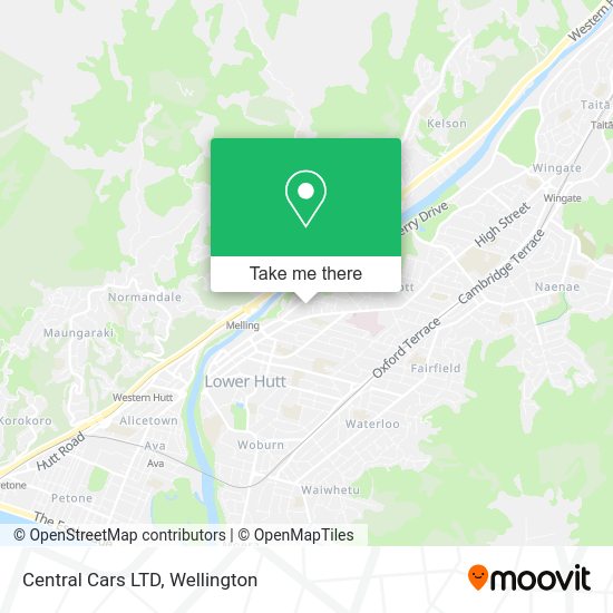 Central Cars LTD map
