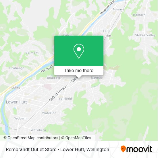 Rembrandt Outlet Store - Lower Hutt map