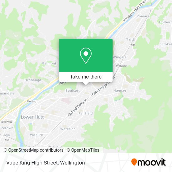 Vape King High Street map