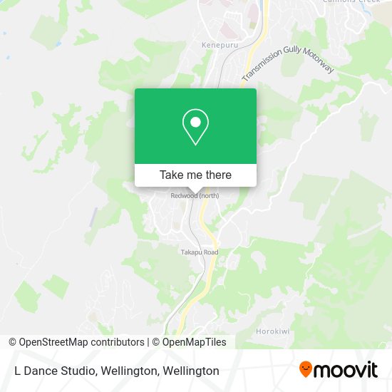 L Dance Studio, Wellington map