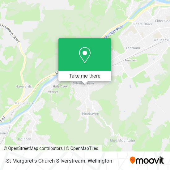 St Margaret's Church Silverstream map