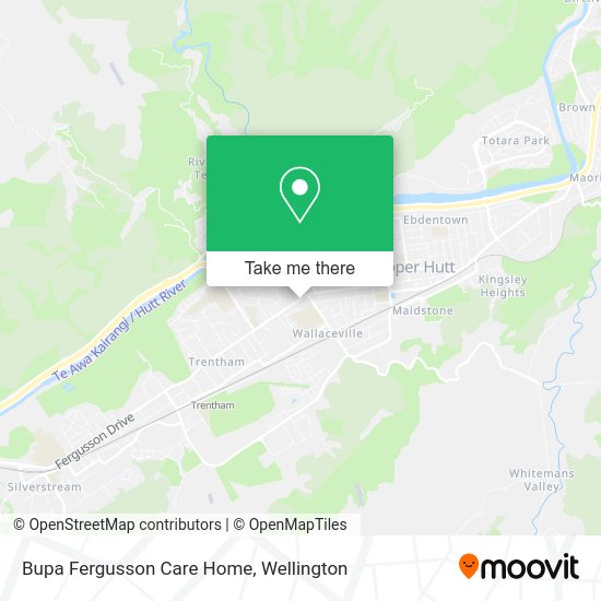 Bupa Fergusson Care Home map