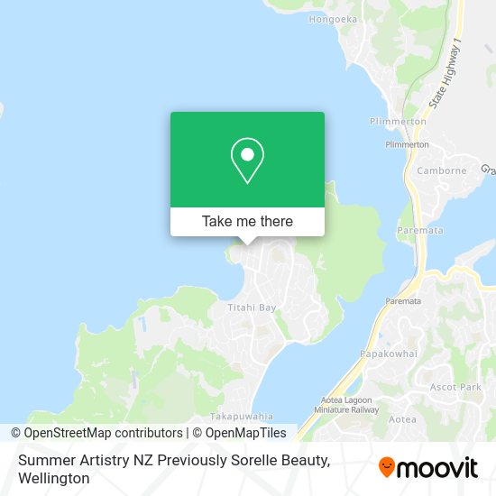 Summer Artistry NZ Previously Sorelle Beauty map