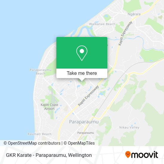 GKR Karate - Paraparaumu map