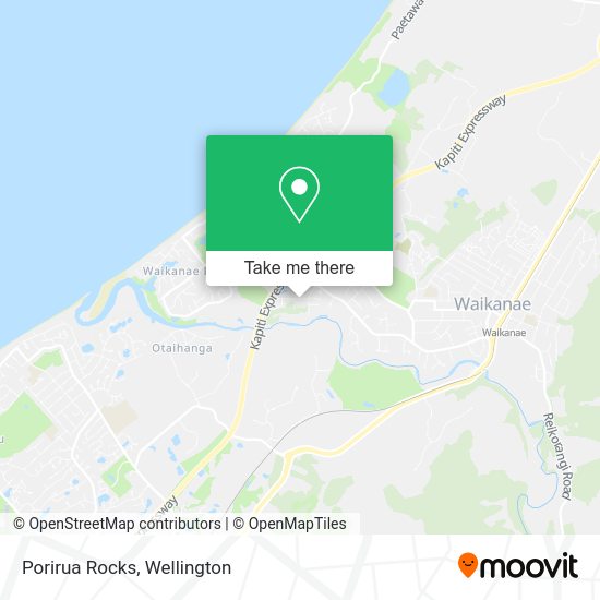 Porirua Rocks map