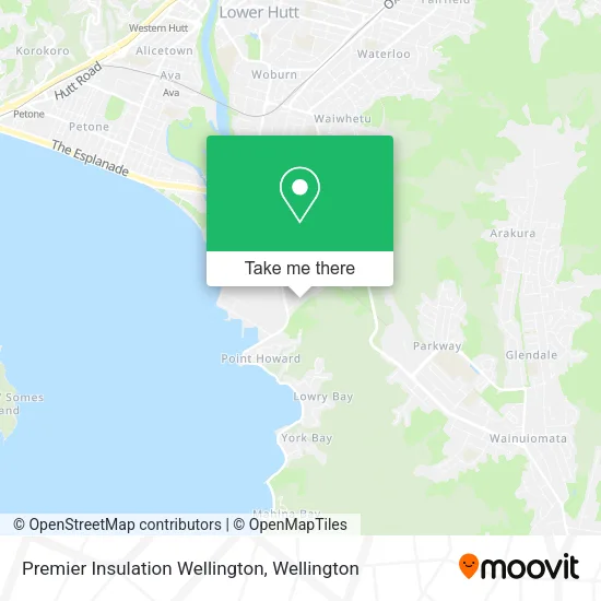 Premier Insulation Wellington map